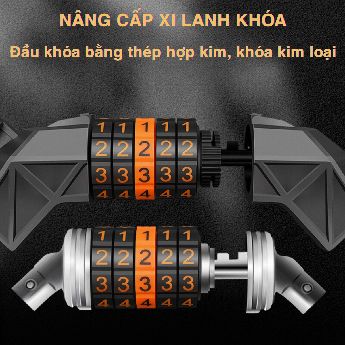 Khóa Xe Đạp OFFICE CHILL Khoá Dây Lõi Thép Mật Mã 5 Số Cao Cấp Chống Trộm Treo Yên Xe Đạp Thể Thao Bảo Hành 90 Ngày