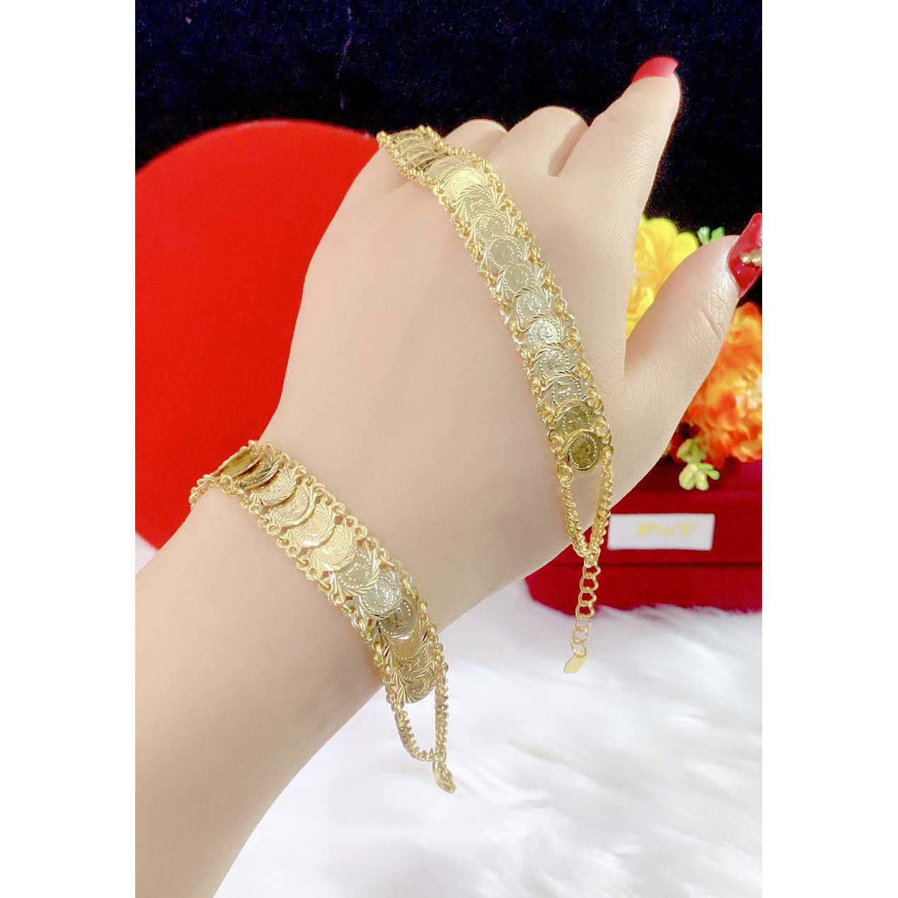Lắc tay khoen tròn phủ 24 cao cấp P3314