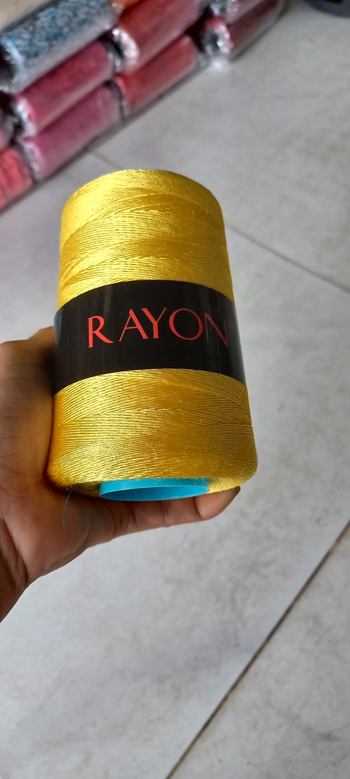 Sợi rayon dùng trong đan móc màu số 1