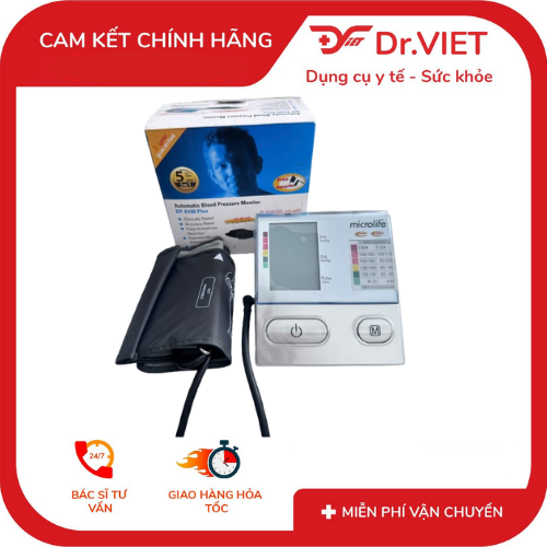 MÁY ĐO HUYẾT ÁP BẮP TAY MICROLIFE BP A100 PLUS