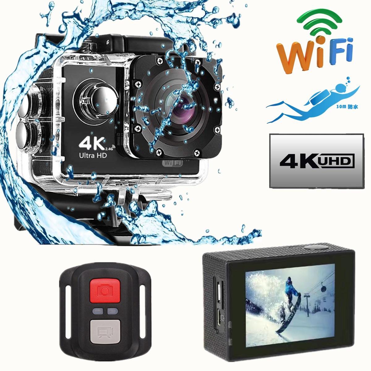 Camera hành động 4K/60fps 16MP LCD EIS màn hình kép WiFi Webcam Mũ bảo hiểm thể thao Cam Go Sport