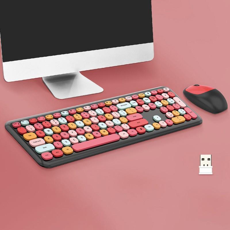 HSV Wireless Keyboard and Mouse 110 Keys for PC, Notebook,Tablet, Laptop, Windows