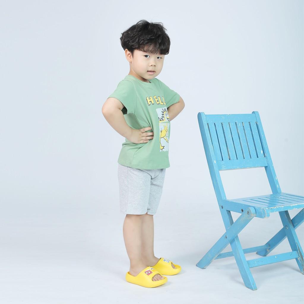 Bộ Cộc Tay Cho Bé Áo Thun Quần Đùi BabyloveGo In Hình Chất Liệu Cotton Sợi Thoáng Mát Co Giãn Cho Trẻ Từ 8-18kg