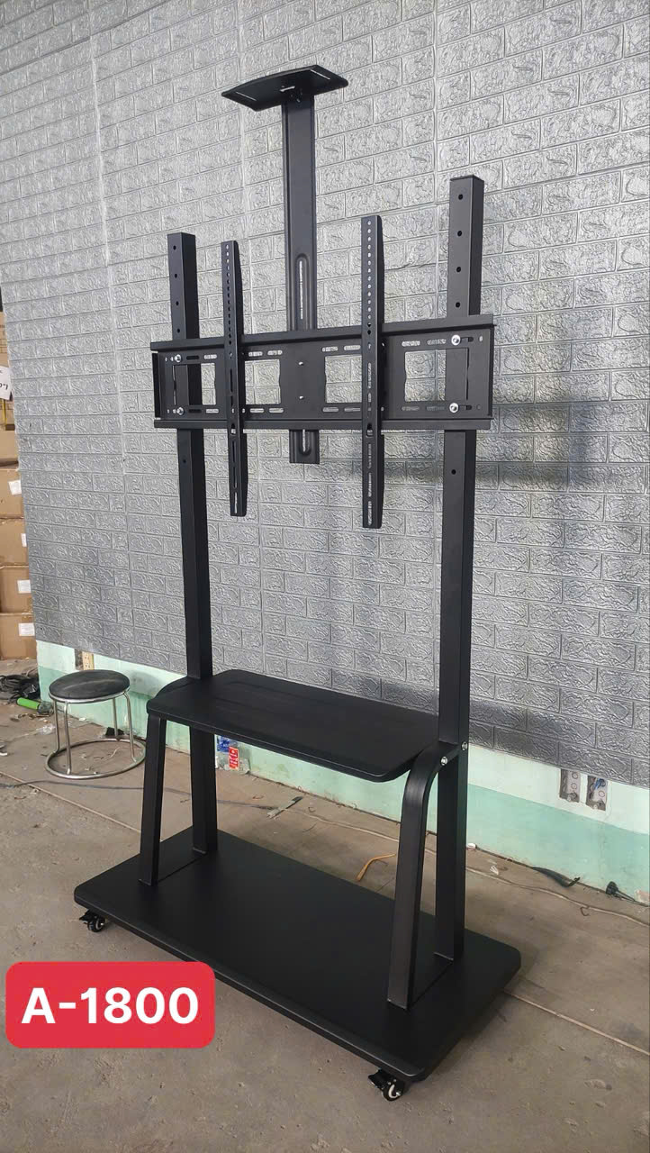 Khung kệ treo màn hình tivi, bảng tương tác di động Apollo 1800 kích thước 60 ”– 100“ tải trọng 150kg - Hàng nhập khẩu