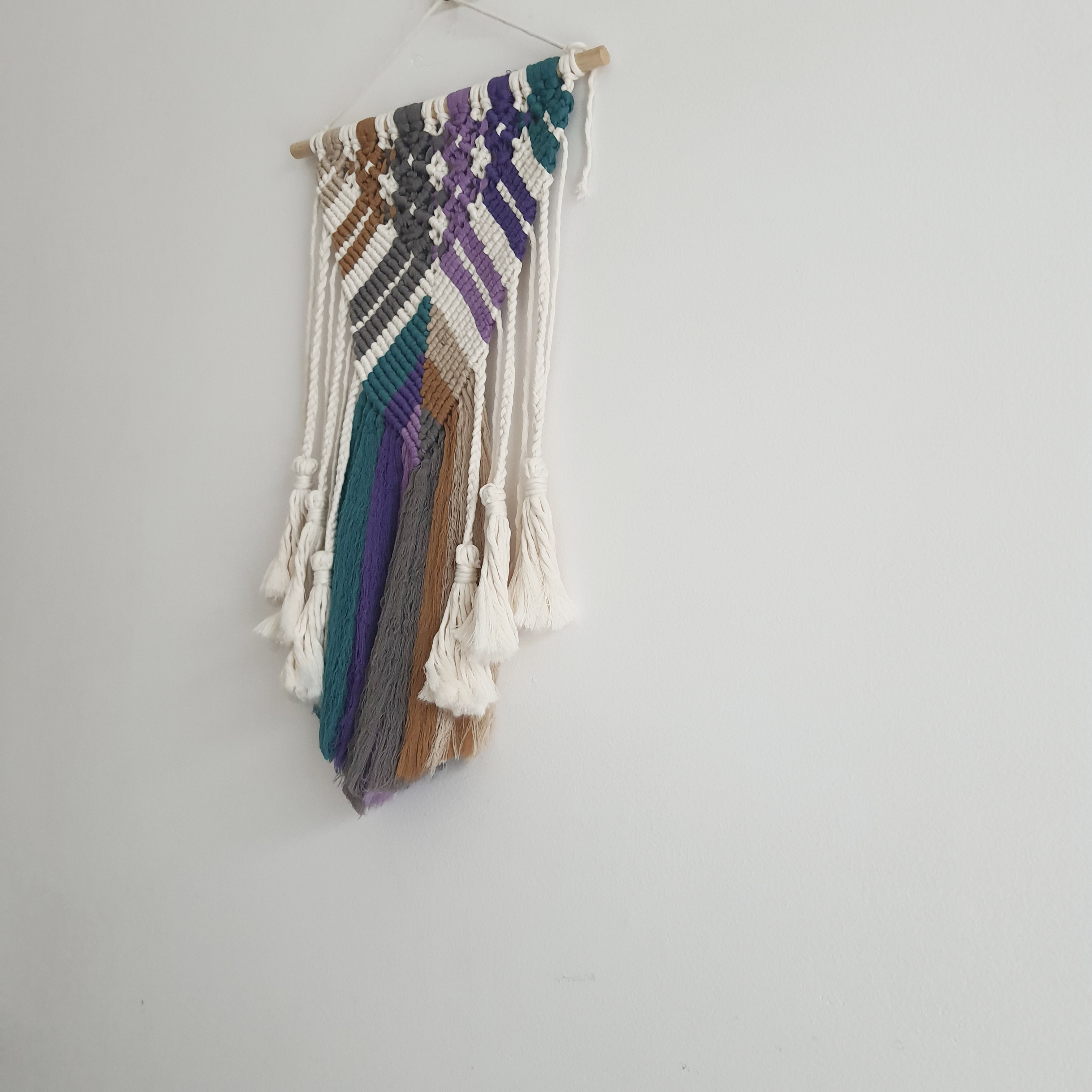 Mành Trang Trí Màu Macrame