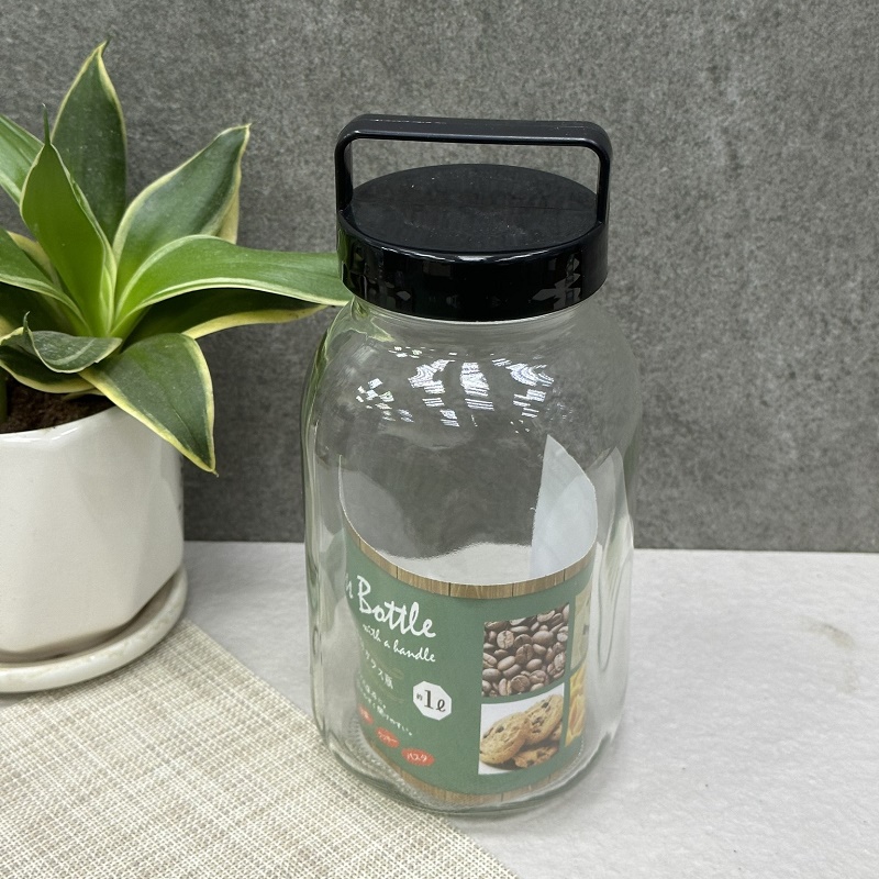Chai thủy tinh có quai xách Echo Glass Bottle 1.0L - Hàng nội địa Nhật Bản nhập khẩu chính hãng