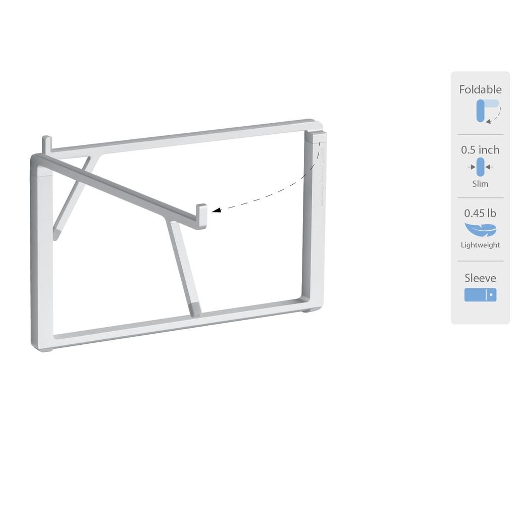 GIÁ ĐỠ TẢN NHIỆT RAIN DESIGN (USA) MBAR PRO+ FOLDABLE LAPTOP SILVER - RD-10084 - HÀNG chính hãng