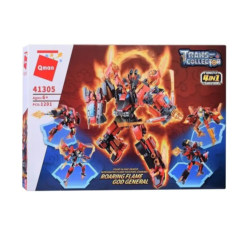 Đồ chơi  - Bộ đồ chơi xếp hình mô hình chúa tể ngọn lửa 41305 - QMAN