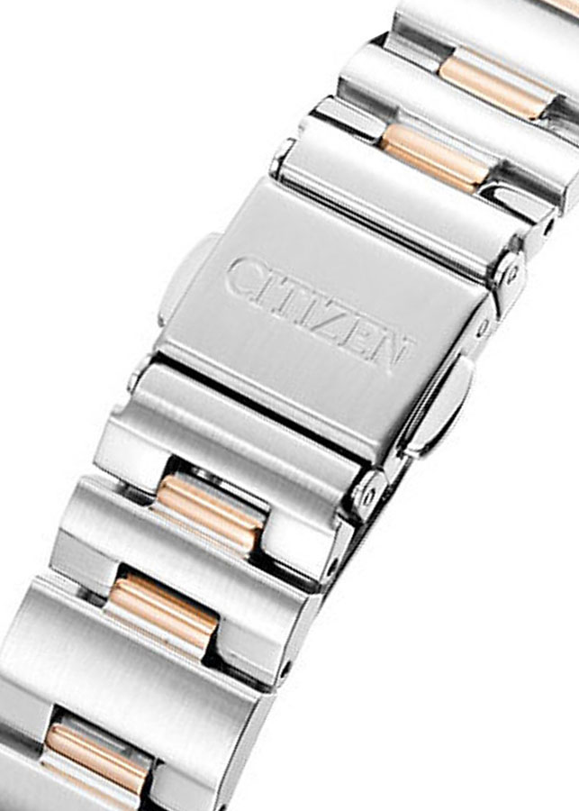 Đồng Hồ Nữ Citizen Đính Đá Swarovski Dây Thép Không Gỉ PC1009-51D - Mặt Xà Cừ (Sapphire)