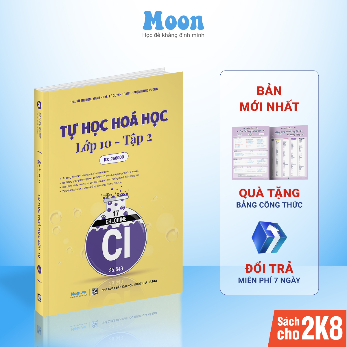 Sách ID Moonbook Tự Học Hoá Học Lớp 10 Tập 2 Chương Trình SGK Mới