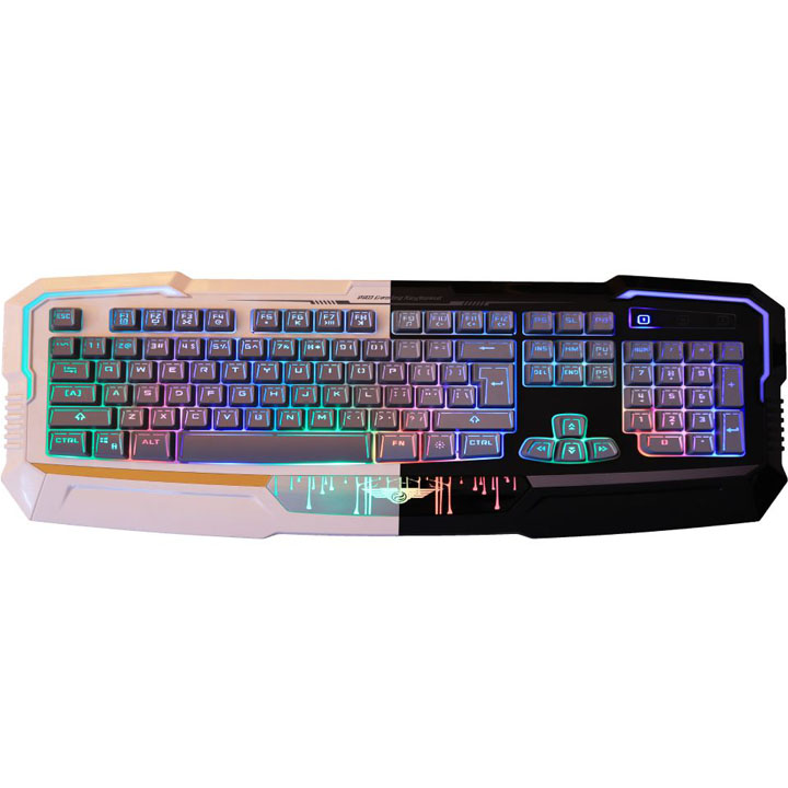 Bàn phím Gaming có dây Newmen KB813 - có đèn LED (Trắng Đen) - Hàng Chính Hãng