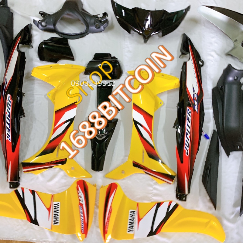 Bộ vỏ nhựa -Dàn áo dành cho xe JUPITER MX -jupiter Gravita màu VÀNG -nhựa nguyên sinh ABS LOẠI ĐẸP