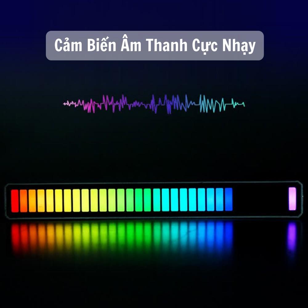 Đèn Led RGB, Thanh Đèn Cảm Ứng Nháy Theo Nhạc Máy Tính, Xe Hơi Điều Khiển Qua APP BLUETOOTH TIME HOME