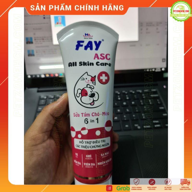 Sữa tắm Fay All skin care 290ml-6 in 1FREESHIPcác bệnh ngoài da ve,ghẻ, nấm, ngứa, xà mâu, viêm da, rụng lông chó mèo