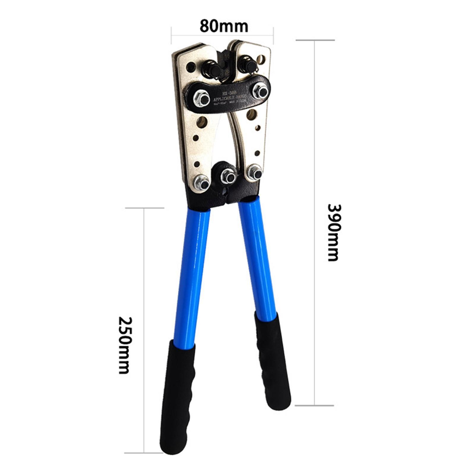 Cable Crimping Plier with Cable Lugs Wire Rope Crimping Tool Crimper Tool for 6~50mm2