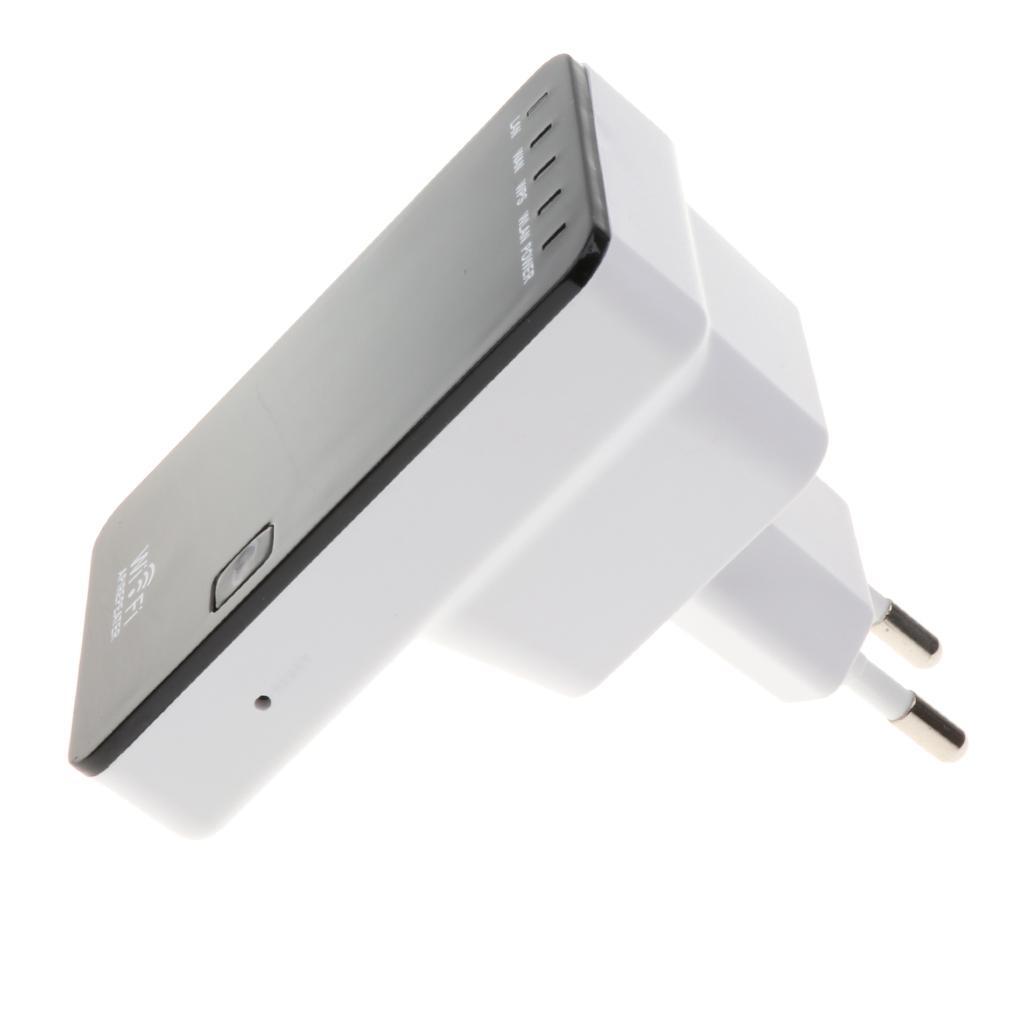 300Mbps Wireless Wifi Repeater Signal Booster Double Ports Extender EU Plug