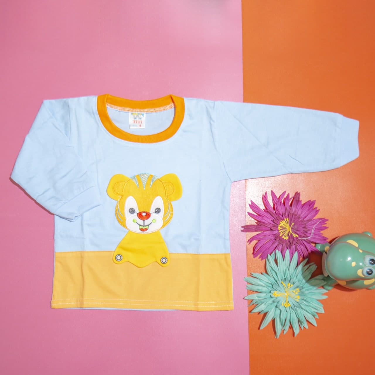 Bộ quần áo tay dài trẻ sơ sinh TiTi con hổ