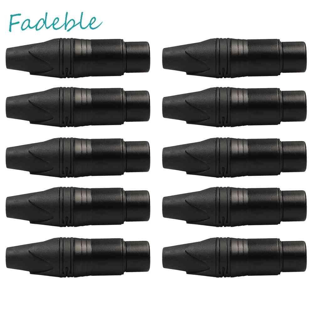 Set 10 Đầu Nối Dây Cáp Âm Thanh XLR 3Pin