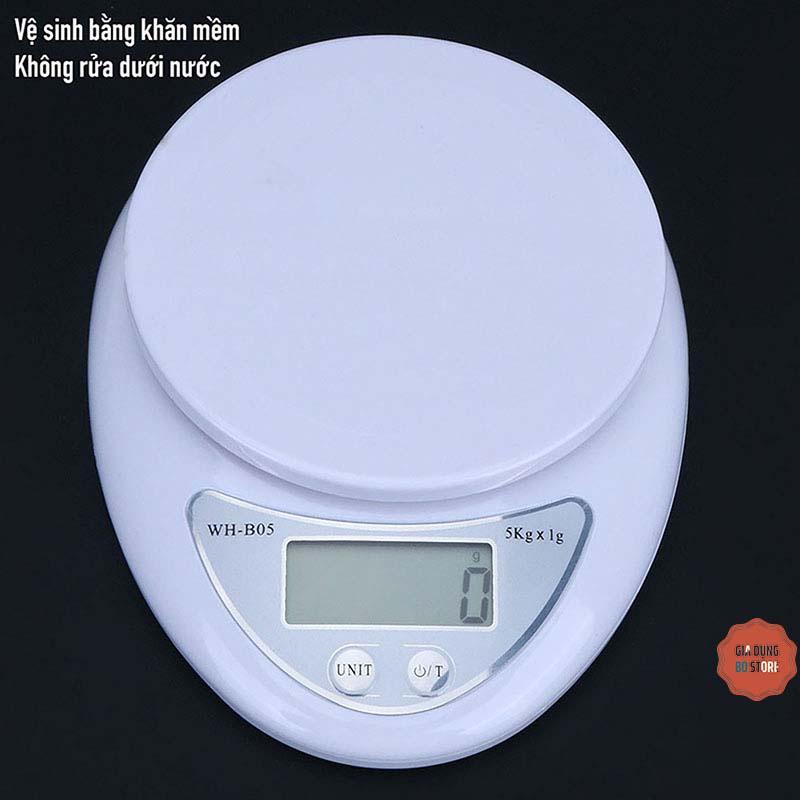 Cân Tiểu Ly 5 Kg Electronic Kitchen Scale – cân thực phẩm gia vị nhà bếp tiện dụng ( CÂN TIỂU LY )