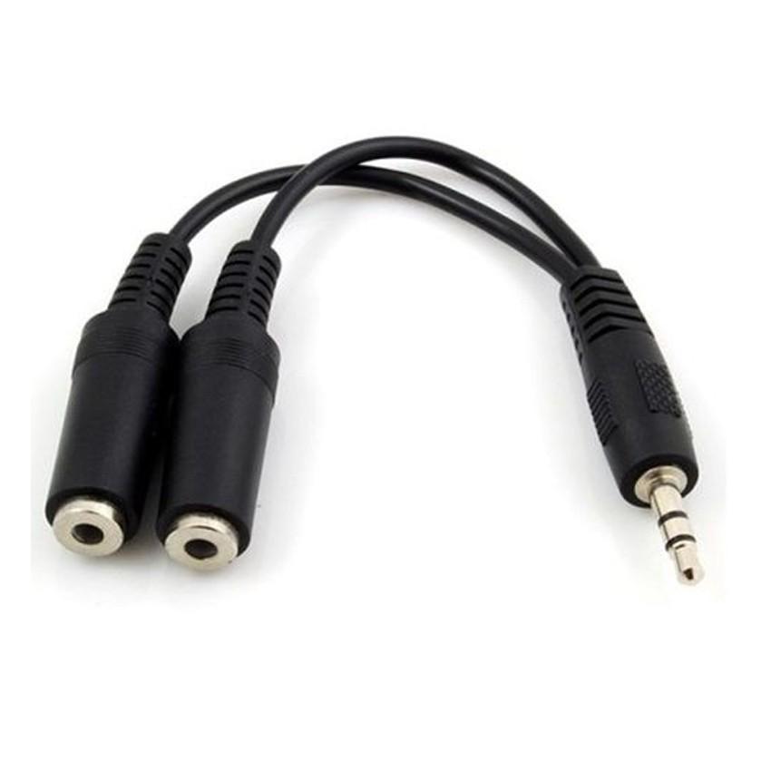 Cáp chia 1 ra 2 cổng Audio 3.5mm Unitek Y-C 901 (Đen) - HÀNG CHÍNH HÃNG