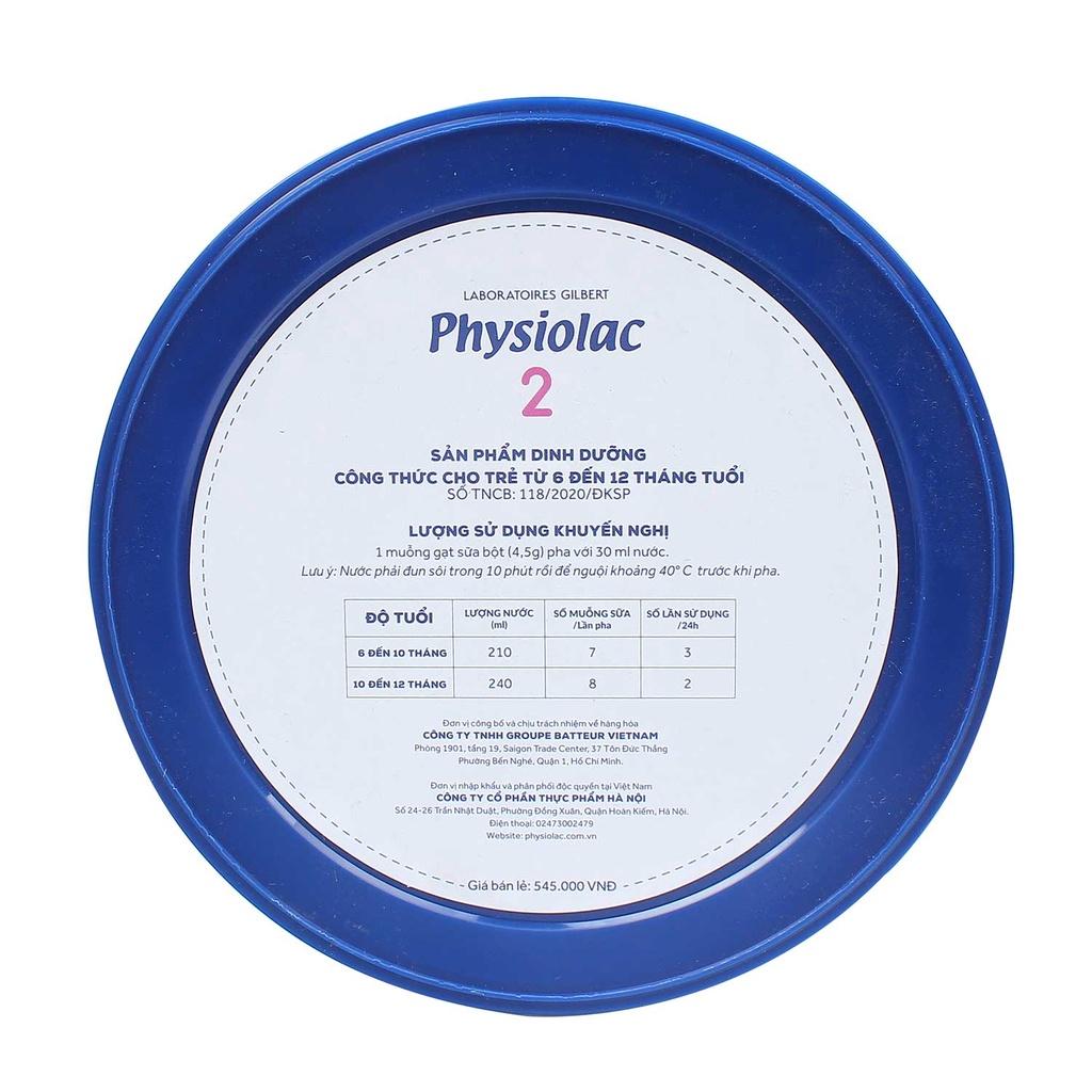 Sữa bột Physiolac New số 2 900g