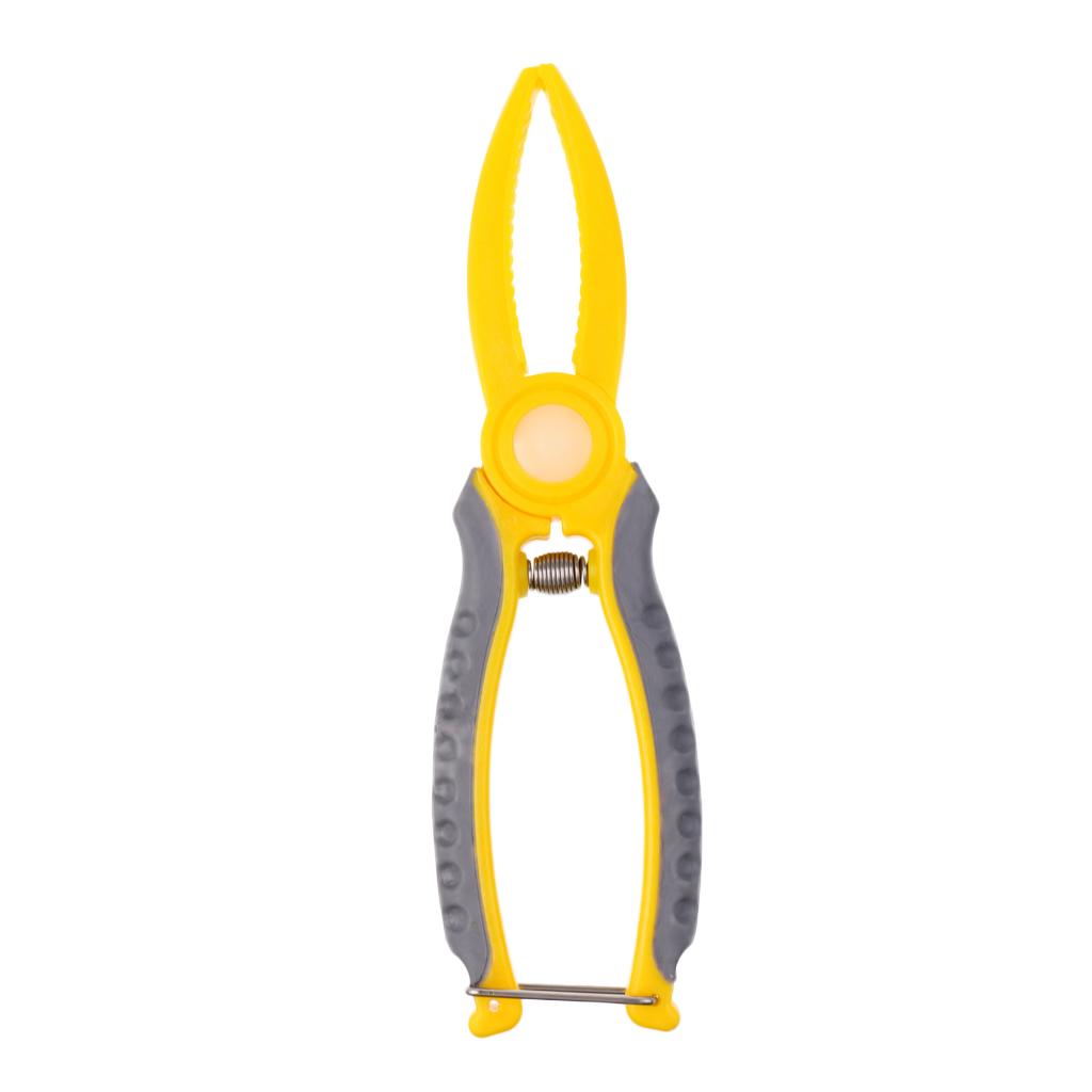 Plastic Grip Clamp Fishing Pliers Lip Gripper Grabber Clip with Lanyard