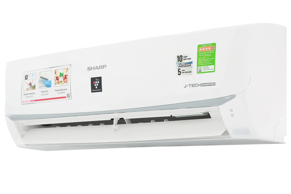 Máy lạnh Sharp Inverter 1 HP AH-XP10WMW Mẫu 2019 - Hàng Chính Hãng