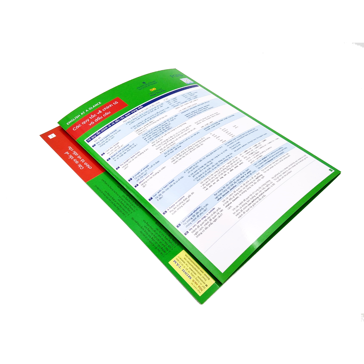 Sách English At A Glance – Các Quy Tắc Về Chính Tả Và Dấu Câu