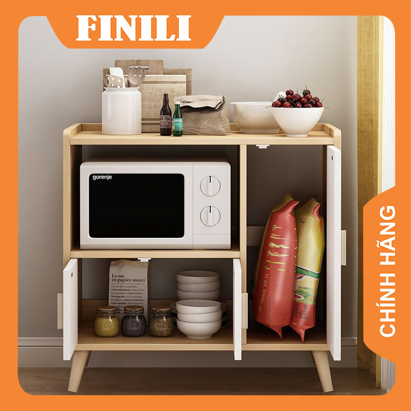 Tủ đựng chén dĩa nhà bếp, Tủ bếp đa năng gỗ chống ẩm MDF TF77