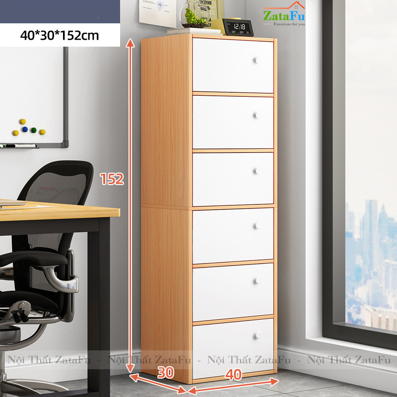 Tủ Locker Gỗ Đựng Hồ Sơ Đứng Nhiều Sàn Đa Năng KTT-20