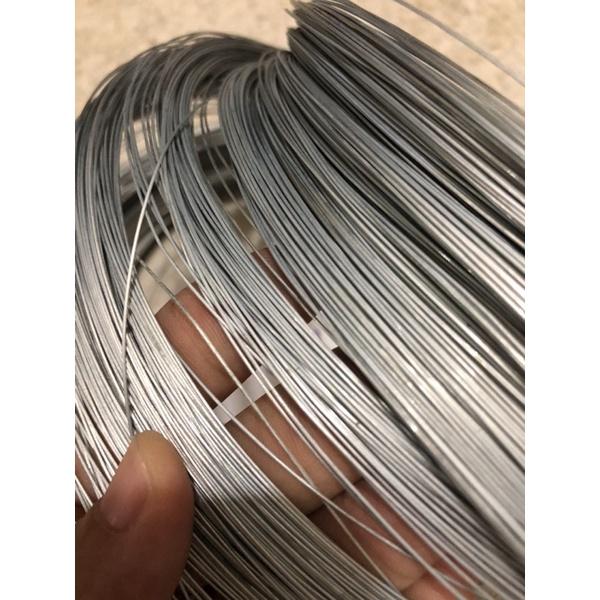 1Kg Dây thép mạ kẽm loại 0,5 li làm hoa giấy- dễ uấn, dẻo dai, hàng chất lượng