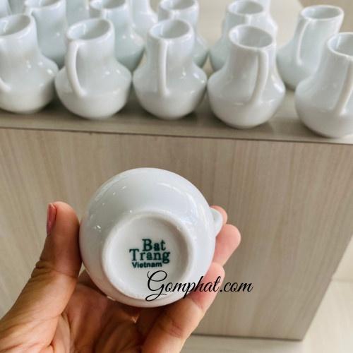 Cốc ly ca bình rót sữa, siro chuyên dụng 65 ml dùng trong cà phê, tiệc trà bằng sứ Bát Tràng đẹp cao cấp