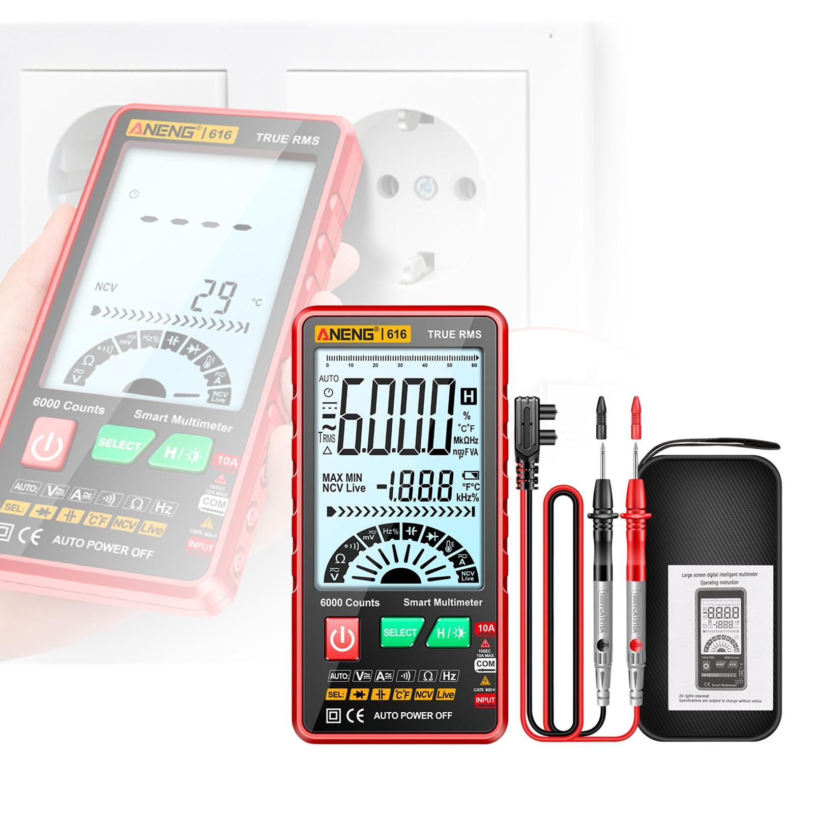 Digital Tester High Precision Transistor capacitors probe 6000 Counts