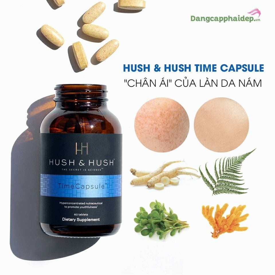 Viên uống chống nắng, trẻ hóa da, mờ nám, sáng da Image Skincare Hush &amp;amp; Hush Time Capsule 60 viên