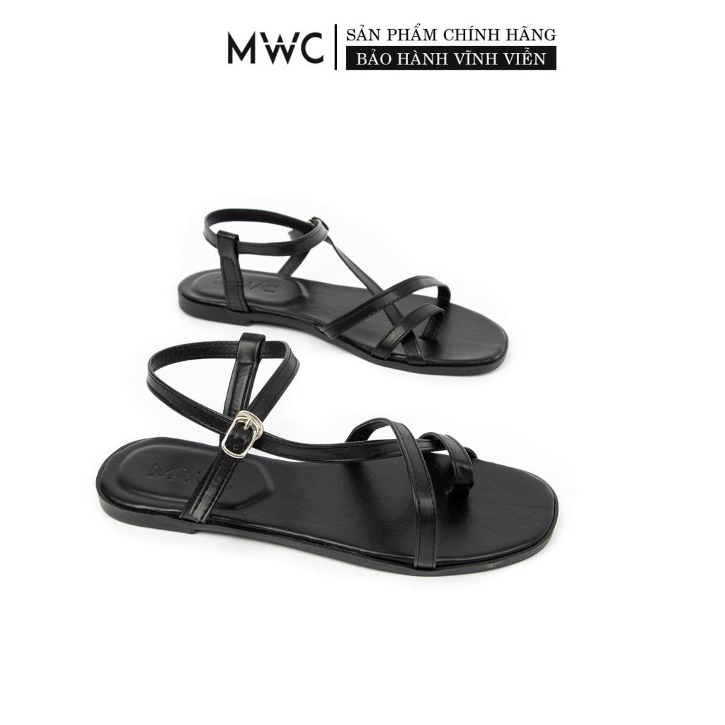 Giày Sandal Nữ thời trang MWC sandal đế bệt xỏ ngón siêu xinh NUSD- 2870