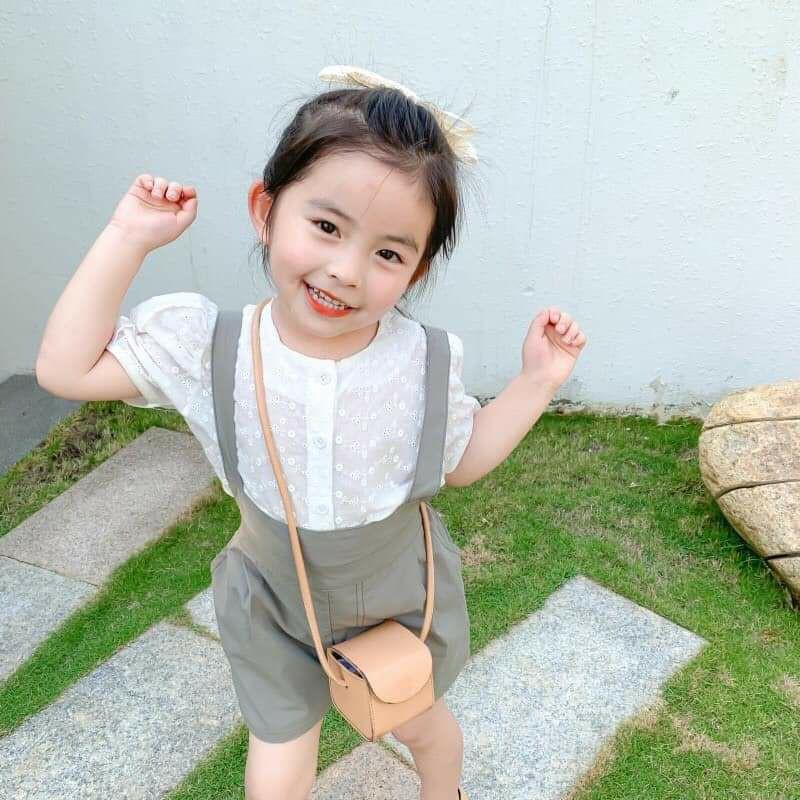 SET YẾM ÁO TRẮNG THÊU HOA ĐỤC LỖ