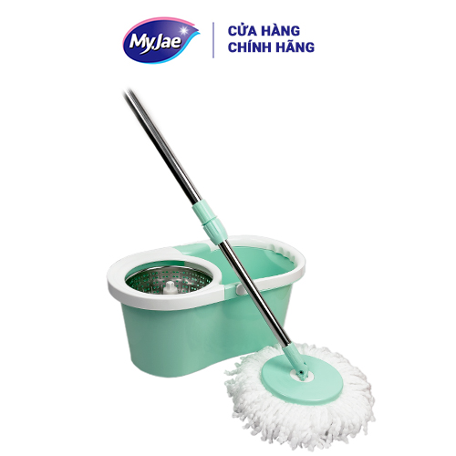 Bộ Lau Nhà MyJae Sợi Microfiber Xoay 360 Độ Thông Minh, Lau Sạch Nhanh Khô 134cm