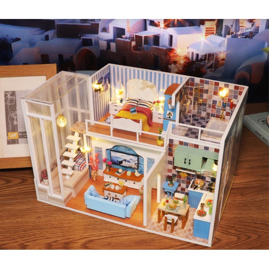 Mô hình nhà búp bê gỗ - Biệt thự của Tiểu Mễ - Mi Yu villa
