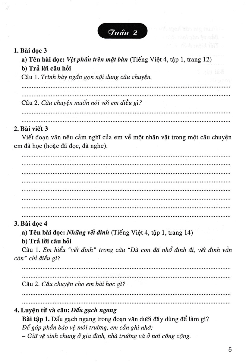 Vở Bài Tập Cuối Tuần Tiếng Việt 4  _HA