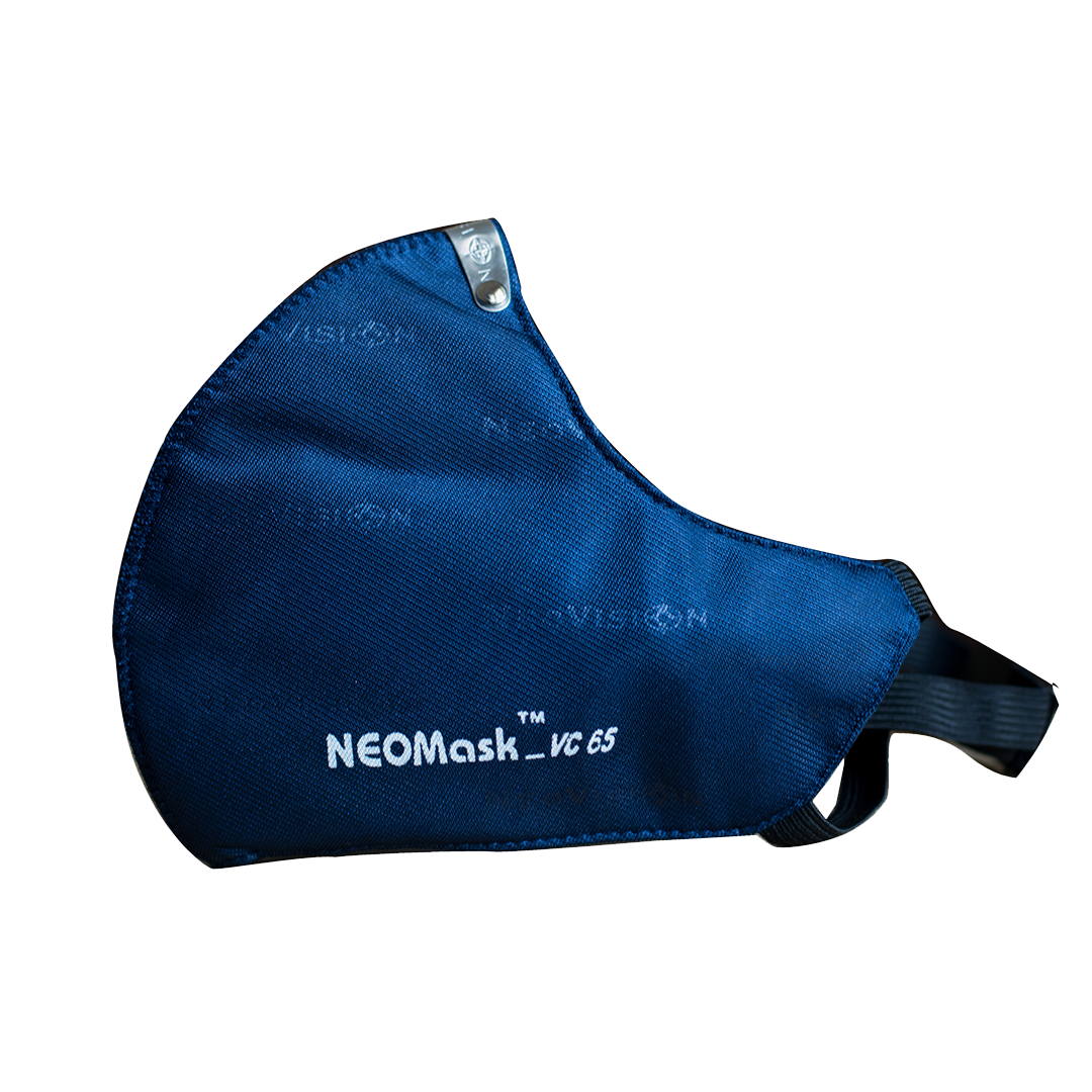 Khẩu trang than hoạt tính NeoVision - NeoMask VC65 ( chuẩn N95 ) Chống bụi siêu mịn PM2.5, lọc khuẩn BFE 95% (Được cấp bởi Nelson Lab), kháng khuẩn, chống giọt bắn có thể giặt tái sử dụng nhiều lần- Xanh đậm