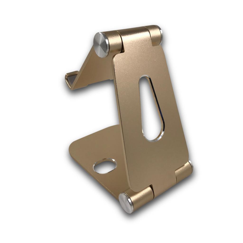 Desk stand, Multi-angle Holder Tablet Portable Desktop charging Stand for Switch, iPhone, iPad and all Smartphones Tablets RoseGold&gold