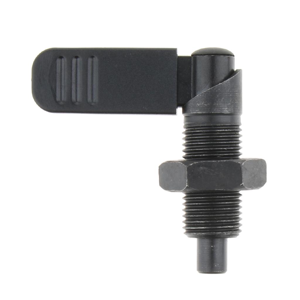 Indexing Plunger With Lock Nut, Lock-out, Steel, Thread M16 M12