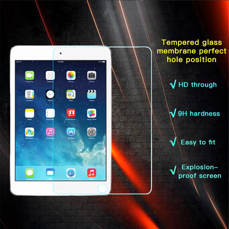 Miếng dán màn hình kính cường lực cho iPad Mini 1 / 2 / 3 hiệu Mercury H+ Pro (mỏng 0.2 mm, vát cạnh 2.5D, chống trầy, chống va đập - hàng nhập khẩu