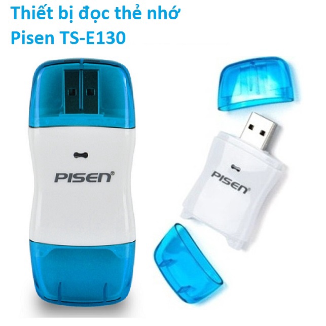 Đầu đọc thẻ nhớ USB2.0 Pisen TS-E130 _ hàng chính hãng