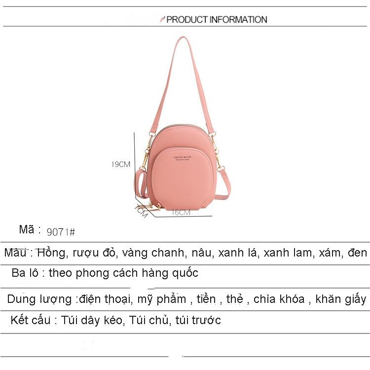 túi đeo chéo túi đeo chéo Túi điện thoại di động mới ví nữ dài dung lượng lớn túi nhỏ đa chức năng