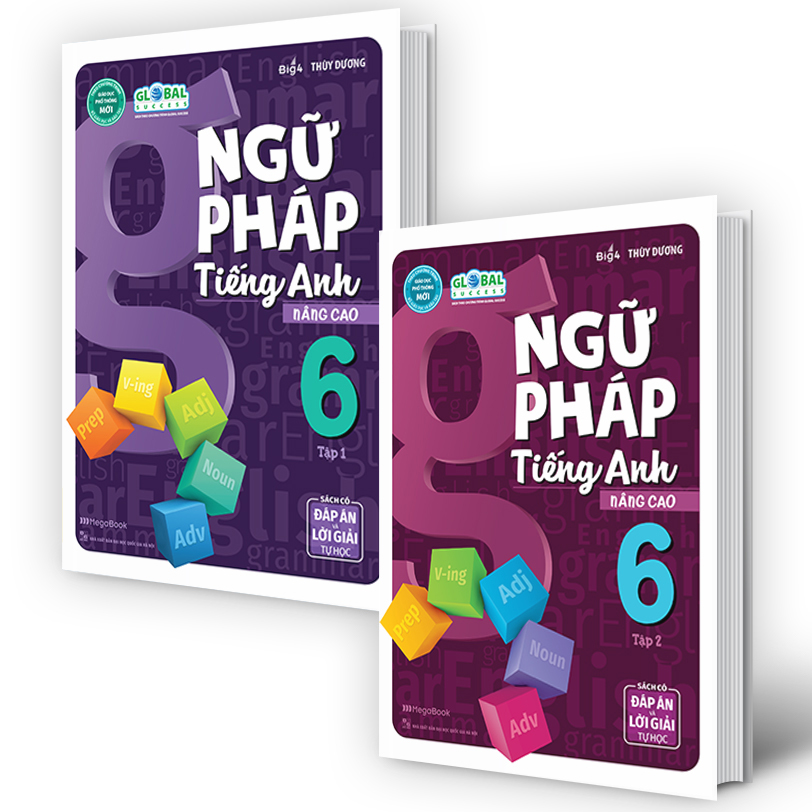 Combo Ngữ Pháp Tiếng Anh Nâng Cao Lớp 6 Global (2 Tập)