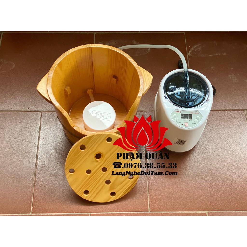 Thùng gỗ xông đầu,gội đầu dưỡng sinh