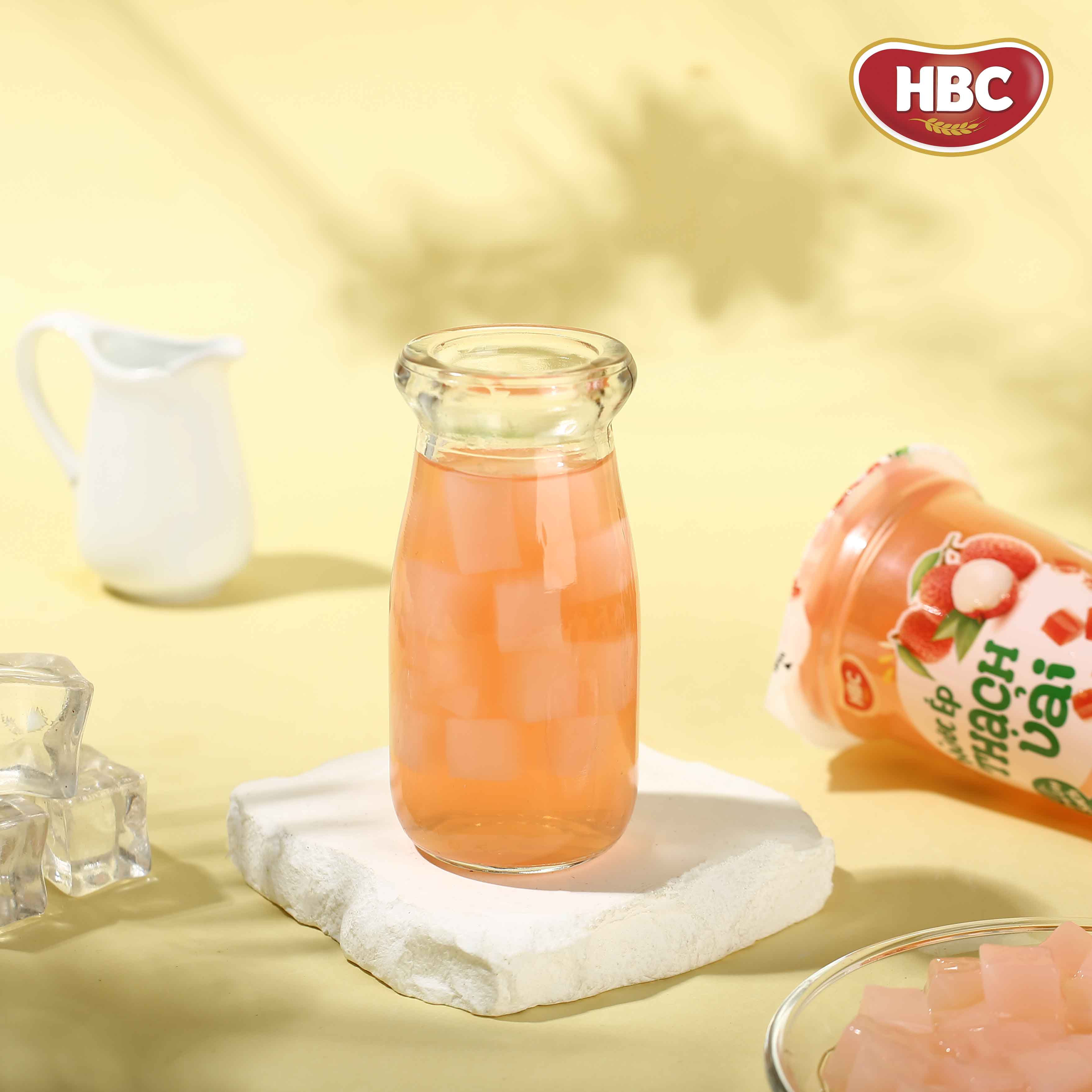 Nước Ép Thạch Vải - HBC Foods - 220Gr/Ly - Hàng chính hãng