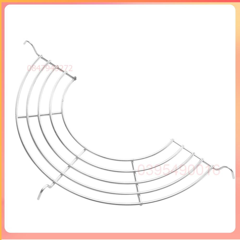 Vỉ gác chảo chiên rán dầu mỡ loại dày bằng inox cỡ 24 -26-28-30cm có 3 chân gác vững chắc làm khô ráo đồ ăn