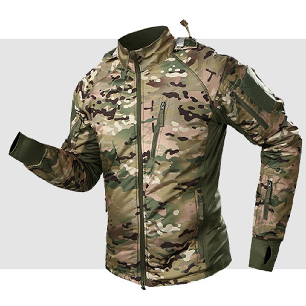 Men's Mountain Waterproof Ski Jacket Windproof Rain Jacket Winter Warm Hooded Coat